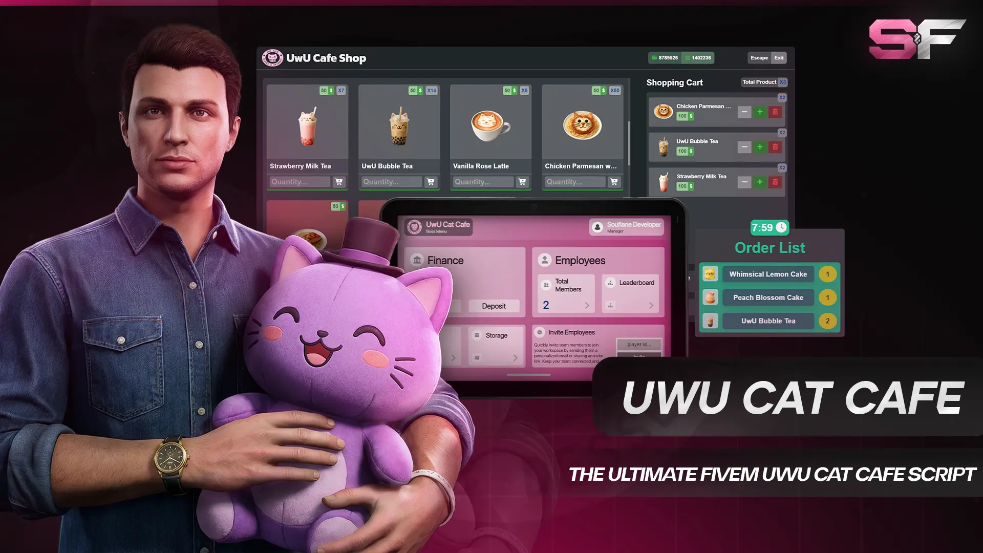 FiveM UwU Cat Cafe Job – Café & Food Script for QBCore, ESX & Qbox ...